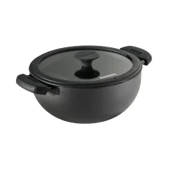 Utsava Pre-Seasoned Cast Iron Kadai with Lid