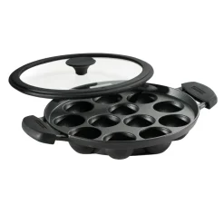 Utsava Pre-Seasoned Cast Iron Paniyarrakal with Lid