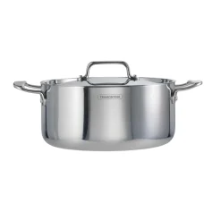 Utsava Tri-Ply Clad Covered Casserole with Ceramic Interior