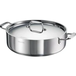 Utsava Tri-Ply Clad Covered Casserole with Ceramic Interior