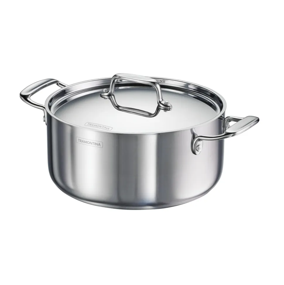 Utsava Tri-Ply Clad Covered Casserole with Ceramic Interior