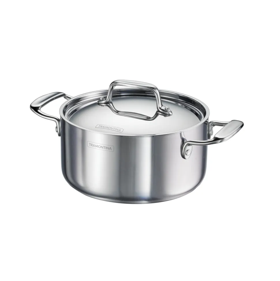 Utsava Tri-Ply Clad Covered Casserole with Ceramic Interior
