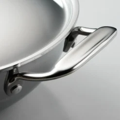 Utsava Tri-Ply Clad Covered Kadai with Ceramic Interior