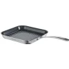 Utsava Tri-Ply Clad 10-Inch Grill Pan with Ceramic Interior