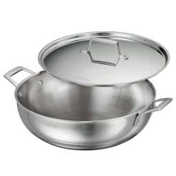 Utsava Tri-Ply Clad Stainless Steel Covered Kadai