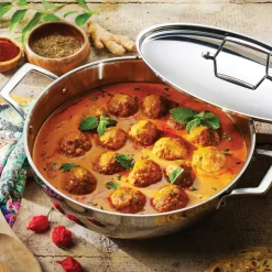 Utsava Tri-Ply Clad Stainless Steel Covered Kadai