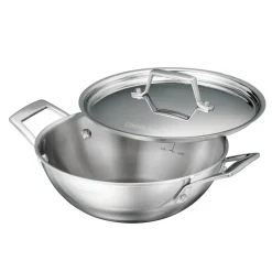 Utsava Tri-Ply Clad Stainless Steel Covered Kadai
