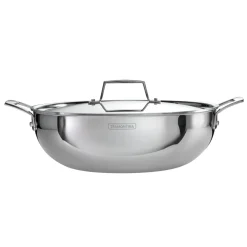 Utsava Tri-Ply Clad Stainless Steel Covered Kadai
