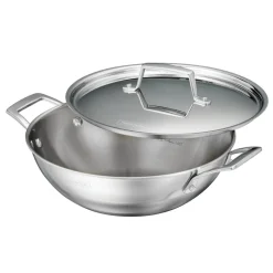 Utsava Tri-Ply Clad Stainless Steel Covered Kadai