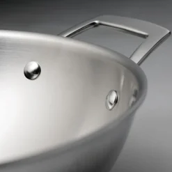 Utsava Tri-Ply Clad Stainless Steel Covered Kadai