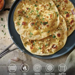 Utsava Tri-Ply Clad Stainless Steel Ceramic Nonstick Dosa Tawa