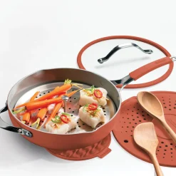 Vue All-in-One Plus Pan, Ceramic Nonstick, 7-Piece Set