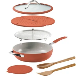 Vue All-in-One Plus Pan, Ceramic Nonstick, 7-Piece Set