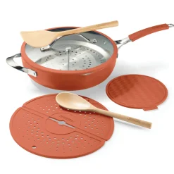 Vue All-in-One Plus Pan, Ceramic Nonstick, 7-Piece Set