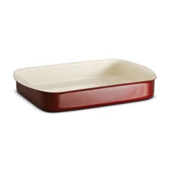 14 x 10 Inch Ceramic Roasting Pan - Metallic Copper