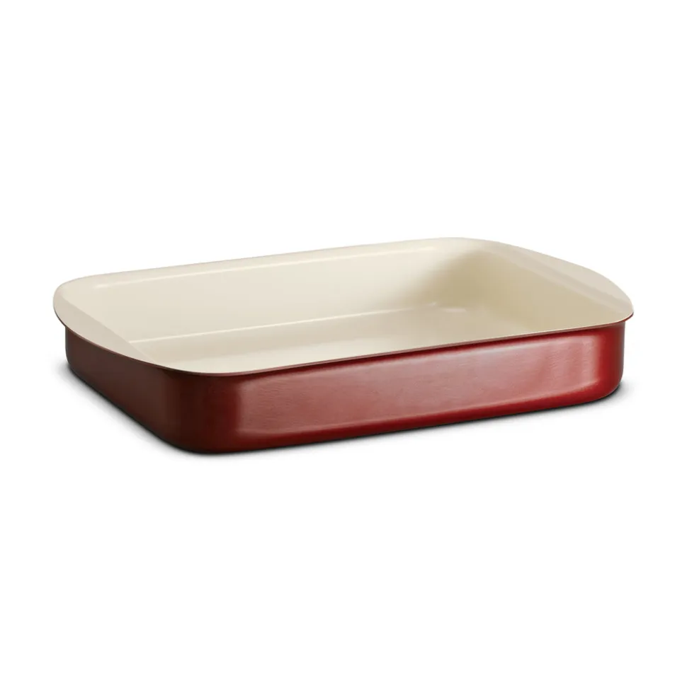 14 x 10 Inch Ceramic Roasting Pan - Metallic Copper
